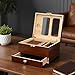 Duuhang Cigar Humidor，humidor Cigar Box，Travel humidor Cigar Box，Portable Travel Case - Small Table Top Humidors for 20-35 Cigars，Cigar Accessories for Men，Includes Accessories and a humidifier