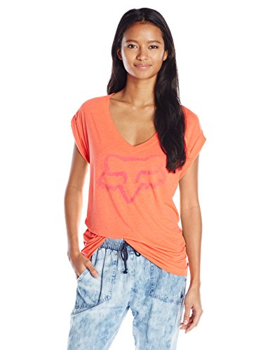 Fox Junior's Extent Vneck Roll Sleeve Graphic Tee