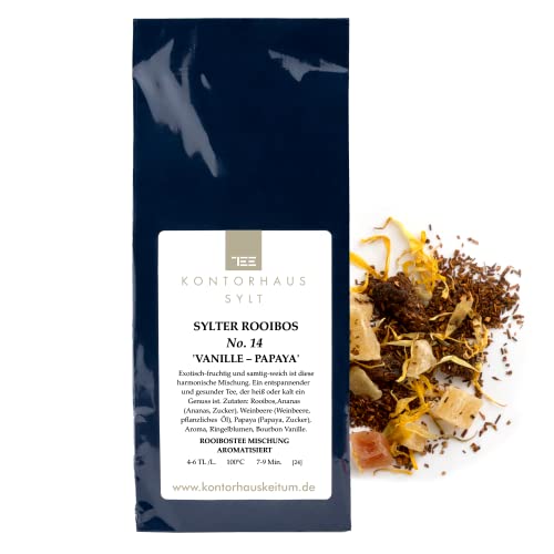 Kontorhaus Sylt, Sylter Rooibos Tee No.14 Vanille Papaya, Ananas / Weinbeeren, 100g Cover