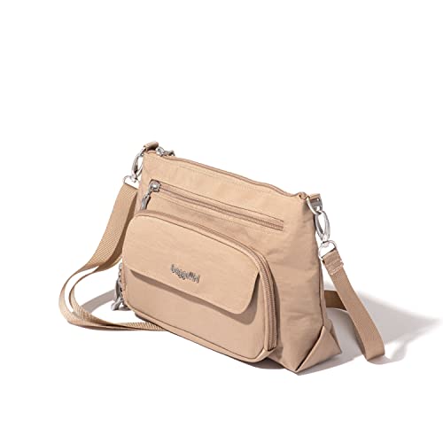 Image of Baggallini womens Original Everyday 11x 7.5 Crossbody Bags for Women Rfid Protected Lightweight Nylon Zippered Travel Purse