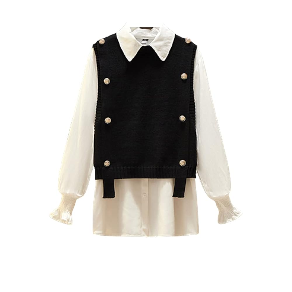 【美品】3点セットアップ KNIT VEST SET SHIRT JACKET アメリ KNIT VEST SET SHIRT JACKET
