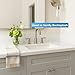 Threshold.shop Bathroom Vanity Sink Backsplash/Sidesplash (Super White Engineered Marble, 4