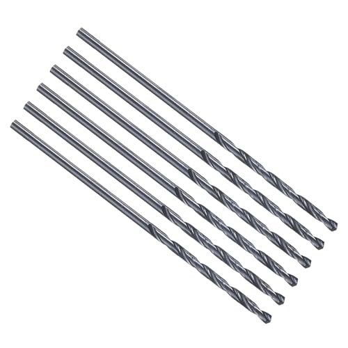 PATIKIL 3/64" Drill Bit M2 High-Speed Steel 135° Nitriding Black 6Pcs