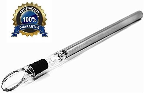 Wine Chiller Stick 3-n-1 Aerator Dripless Pourer Cooler Stainless Steel Rod: Gift and Bar Accessory