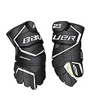 handschuhe bauer supreme s170 junior Handfläche: Elfenbeinfarbene Micro-Veloursleder-Pro-Handfläche mit vollständiger Auflage
