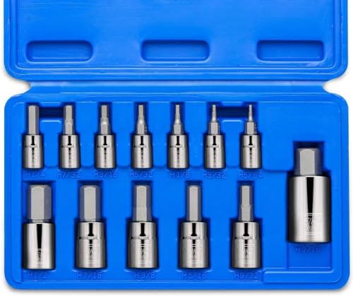 Neiko 10075A SAE Hex Bit Socket Set | 13-Piece Set | S2 Steel by NEIKO - Used condition - US$15.22