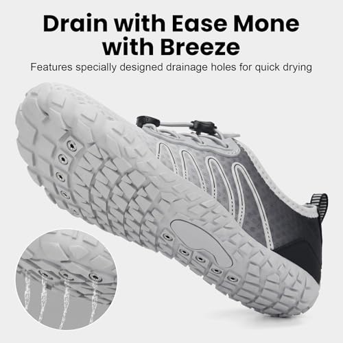 Image of Hike Barefoot Shoes Women Men Footwear, Wide Toe Box Water Shoes, Quick-Dry Zero Drop Comfortable & Non-Slip Pro Barefoot Beach Swim Minimalist Grounding Shoe for Walking Hiking