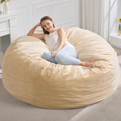 Image of Hobestluk Adults Bean Bag Chair 5FT Big BeanBag Chair Giant Large Oversized