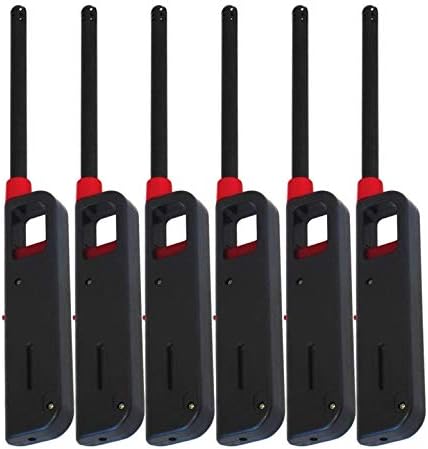 6 Pack Gas Lighters 11" Butane Stove Kitchen Fireplace BBQ Grill Utility Lighter