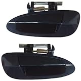 2002-2006 Nissan Altima Rear Black Outside Outer Exterior Door Handle Pair Set Left Driver AND Right Passenger Side (2002 02 2003 03 2004 04 2005 05 2006 06)