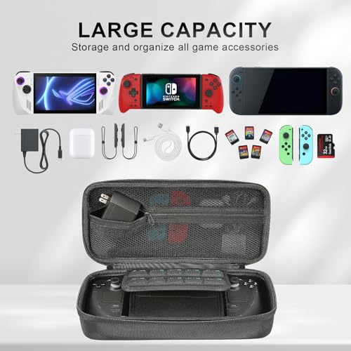 Image of Gepicest Carrying Case for Nintendo Switch 2 (2025) Steam Deck Rog Ally Switch Oled Hori Split Pad Pro Handheld Console Gaming Accessories Dock Station AC Charger Large Travel Portable Game Case