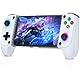Handy Controller, Bluetooth Controller für Mobiltelefone mit Hall Effekt Joystick ohne Totzonen, Handy Game Controller für iPhone mit Turbo für PS Remote Play/Xbox Cloud,Weiß