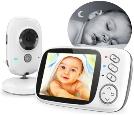 Camera Baba Eletronica Camera Monitor Sem Fio Visão Noturna Baba Eletronica com Alto Falante Voz