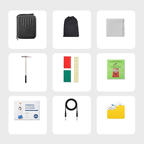 Pouce Piano Protable Finger Piano 17 Touches Kalimba Thumb Piano avec Protection Boîte Autocollants Tuning Marteau pour… - Les Beatles, Paul McCartney, John Lennon, RIngo Starr, George Harrison Pouce Piano Protable Finger Piano 17 Touches Kalimba Thumb Piano avec Protection Boîte Autocollants Tuning Marteau pour… – Image 5