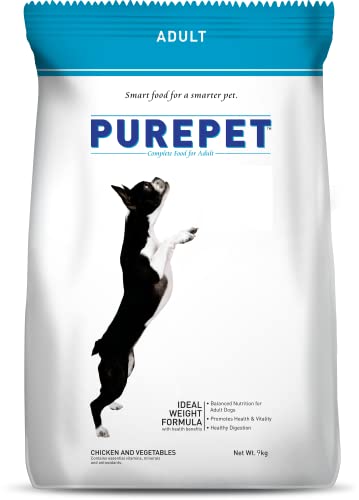 Image of Purepet Chicken and Vegetables Adult Dog Food, 9 kg and Purepet Meat and Rice Dog Adult, 10kg