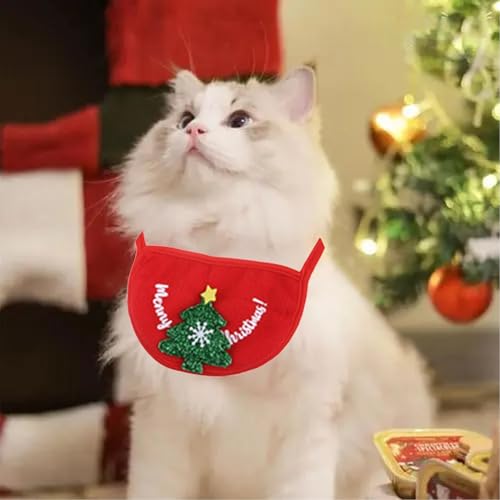Fantasia de Natal de gato, 4 peças roupas para animais de estimação roupas para cães fantasia de gat