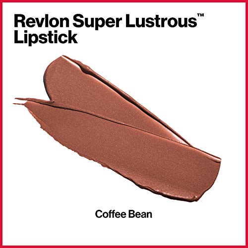Revlon Super Lustrous Lipstick, High Impact Lipcolor With Moisturizing Creamy Formula, Infused With Vitamin E And Avocado Oil In Nude / Brown Pearl, Coffee Bean (300) #TOP3