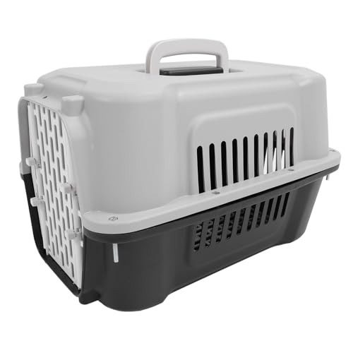 RIZGHWOY Transportín para Mascotas de ABS, Resistente Transportador de Viaje con Lados Duros para Perros Pequeños y Gatos con Ventilación Superior, Fácil de Limpiar, Tamaño Compacto