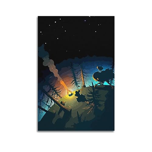 VZRSQZK Póster decorativo de Game Outer Wilds, lienzo para pared, impresión artística moderna para decoración de dormitorio familiar, 16 x 24 pulgadas (40 x 60 cm)