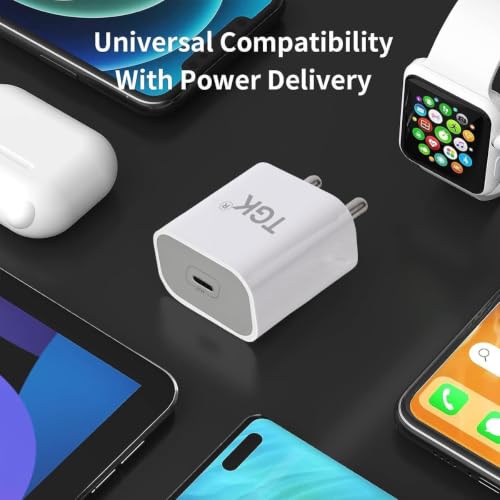Image of TGK 25W USB Type-C Port Compact Design PD Fast Charger Adapter