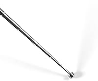 Vista 3 de Antena telescópica FM 75 Ohm Antena de radio FM interior Tipo F Conector de enchufe macho con 5 unids convertidor para TV AM FM Radio Receptor