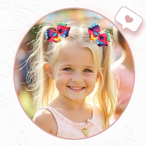 3PCS Lazos para el Cabello para Niñas Hechos a Mano Lazos de Cinta Grosgrain Coloridos Clips Alligator Accesorios para el Cabello para Niñas Pequeñas, Adolescentes y Niñas (Black Hot Stamping) miniatura 5