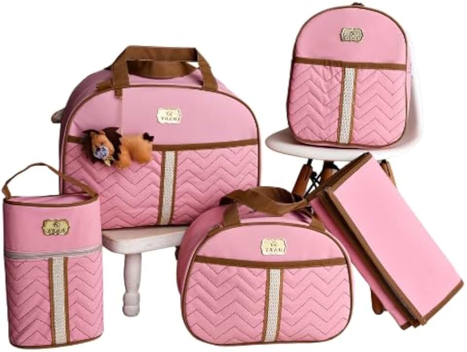 kit 5 Bolsas Mala Saída Maternidade