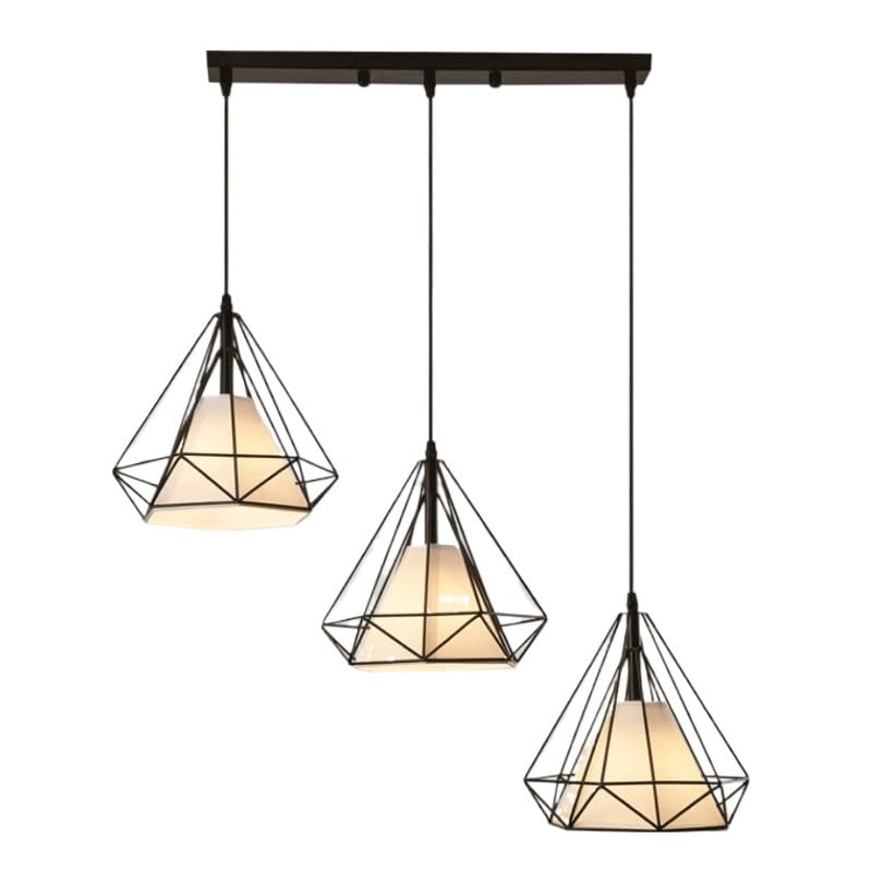 Abat-jour en tissu d'art d'intérieur haut de gamme CGTENBS suspension noir 23.6IN