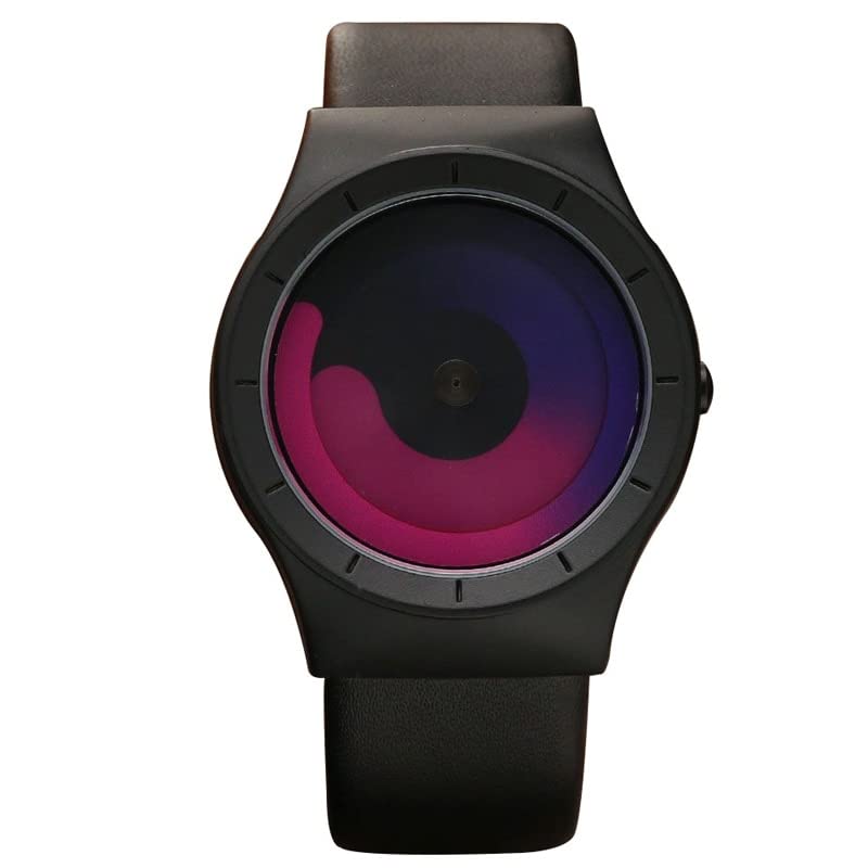 OSOLVE Montre Design Unique Platine Minimaliste Creative Montre Roman Élégant Geek Sport Quartz Montre-Bracelet pour Hommes Femmes