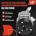A-Premium Air Conditioner AC Compressor with Clutch Compatible with Nissan Versa (Hatchback) 2010 2011 2012 1.6L 1.8L, Cube 2009-2013 1.8L (fit w/ 6-Groove Pulley not for 7-Groove Pulley)