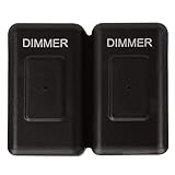 Facon 12Volt Touch Double Dimmer Switch for RV Lights,100W Max, PWM Wall Mount Dimmer Switch, Use wi