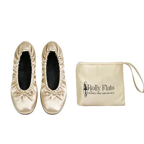 Image of Women's Foldable Ballet Flats - Portable Flat Shoes for Travel and Wedding that Fit in Your Purse