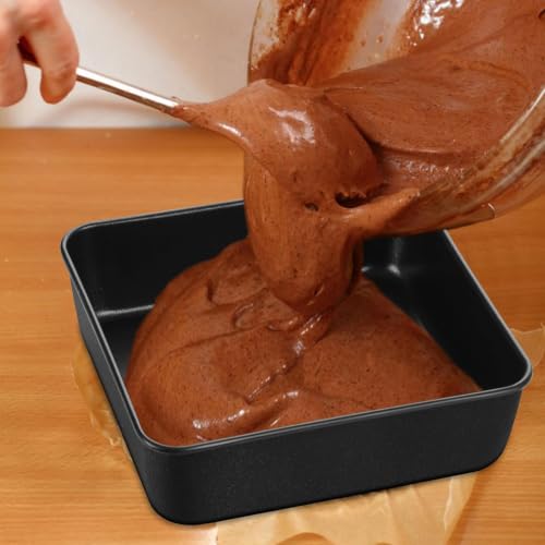 E-far 8x8 Baking Pan, Nonstick Square Cake Pan with Stainless Steel Core - image 5