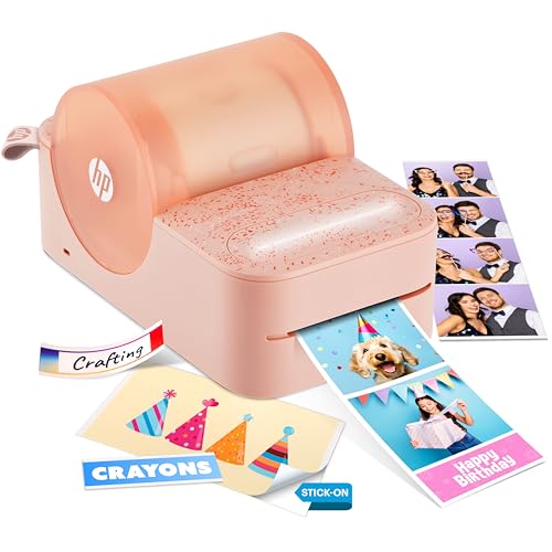 HP Sprocket Panorama Instant Color Label & Smartphone Photo Printer - Portable - Personalize Prints...