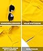 JACKETOWN Men Polo Shirt Short Sleeve Breathable Tennis Shirt Summer Tshirts Men Button Front Polo Shirts for Men Adult Casual Sport Shirt Basic Regular-Fit Golf Shirt(Yellow-3XL) #4