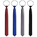 Xinnun 4 Pieces Zipper Ties for Men Adjustable Men's Neckties Zip on Tie for Zipper Skinny Necktie Clip on Slim Tie(Black, Royal Blue, Gray, Dark Red)