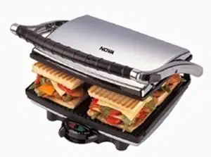 Nova NT-233HDG 1800-Watt Sandwich Maker, Black