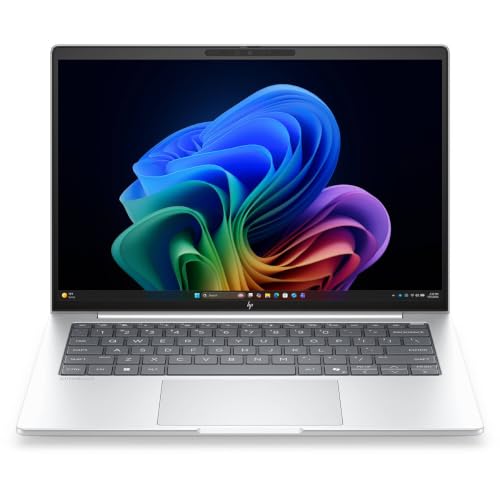 Image of HP EliteBook 8 G2i 14 inch Copilot+ PC Notebook - WUXGA - Intel Core Ultra 7 Series 3 355-32 GB - 512 GB SSD - English Keyboard - Glacier Silver Aluminum - Intel Chip - 1920 x 1200 - Windows 11 Pro - -