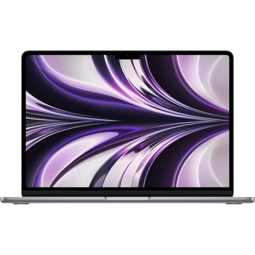 Image of 2022 Apple MacBook Air with Apple M2 Chip (13-inch, 8GB RAM, 512GB SSD Storage) (QWERTY English) Space Gray (Renewed)