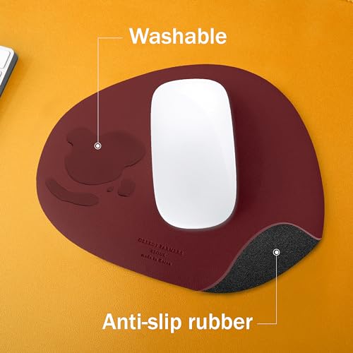 Image of GREEDY FARMERS Mouse pad, Non-Slip Washable Waterproof Computer Mouse pad (Diva Burgundy)
