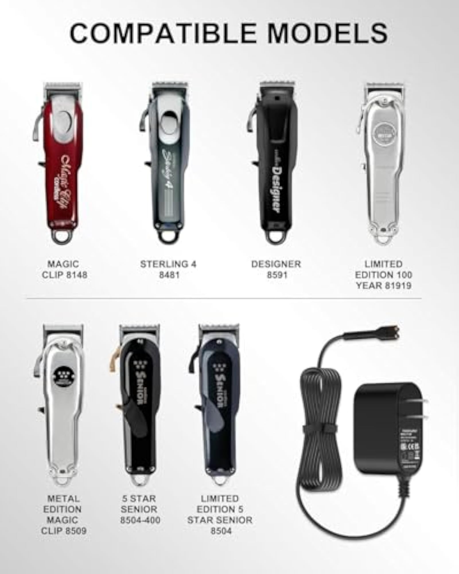 Replacement Charger for Wahl Magic Clipper Cordless