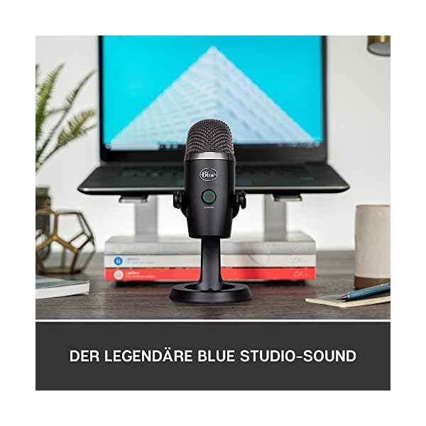 Blue Yeti Nano Premium USB-Mikrofon für Aufnahmen, Streaming, Gaming, Podcasting auf PC und Mac, Mit Blue VO!CE-Effekten, Nieren- und Kugelcharakteristik, Latenzfreies Monitoring - Schwarz – Bild 3