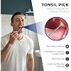 Oravix Tonsil Stone Remover Tool Pack of 2, Metal Tonsil Stone Removal Tool, 7 Surgical-Grade Stainless Steel Metal Pick with 10 Soft Silicone Tips, Fight Bad Breath, Safe & Easy