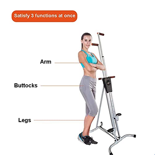 Image of Fitness Exercise Step Climber Indoor Vertical Climbing Exercise Machine Adjustable Stepper Trainer for High-Intensity in