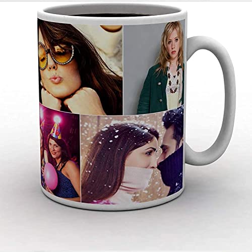 Image of Customized Photo Led Light With Adapter Frame for Couples | Personalized Picture Frame Wooden Stand | Custom Gift | Romantic Anniversary, Wedding, Birthday valentine's day for Gift Him or Her (White Mug)