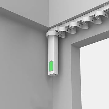 Smart Curtain Track System ZigBee, Rechargeable 4500mAh Battery, Powered Motorized Curtain Rods, Automatic Drapery Opener, Remote & App Control, Work with Alexa/Google Home 7 meters 275.6 inches