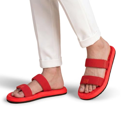 Image of Neeman's Commute Sandals for Men & Women | Adjustable Dual Strap Sandals | Cushioned Footbed | Ergonomic Comfort Sandals | Lightweight Everyday Casual Footwear