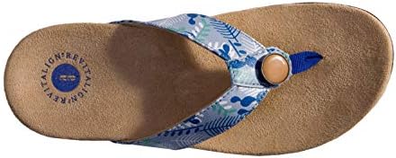 REVITALIGN Women's Flip-Flop, Blue Fog Print, 11 | Image 5