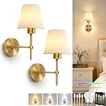 Dehobo Battery Operated Wall Lights Set of 2, Rechargeable LED Wall Sconces with Fabric Shade, Dimmable Wireless Lamp with Remote, 3CCT 12 RGB, Modern Indoor Decor for Bedroom Living Room Hallway