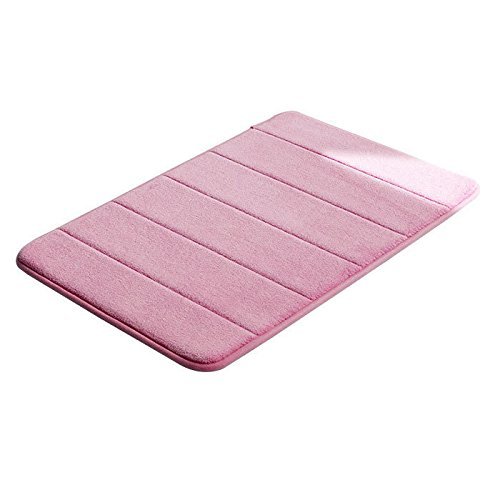 3NH® Khaki : Fashion Memory Foam Bath Mats Bathroom Horizontal Stripes Rug Non-Slip Bath Mats Y1 S2 | 908